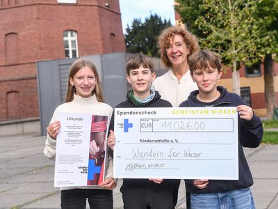 Wandern für Wasser-Spendenaktion